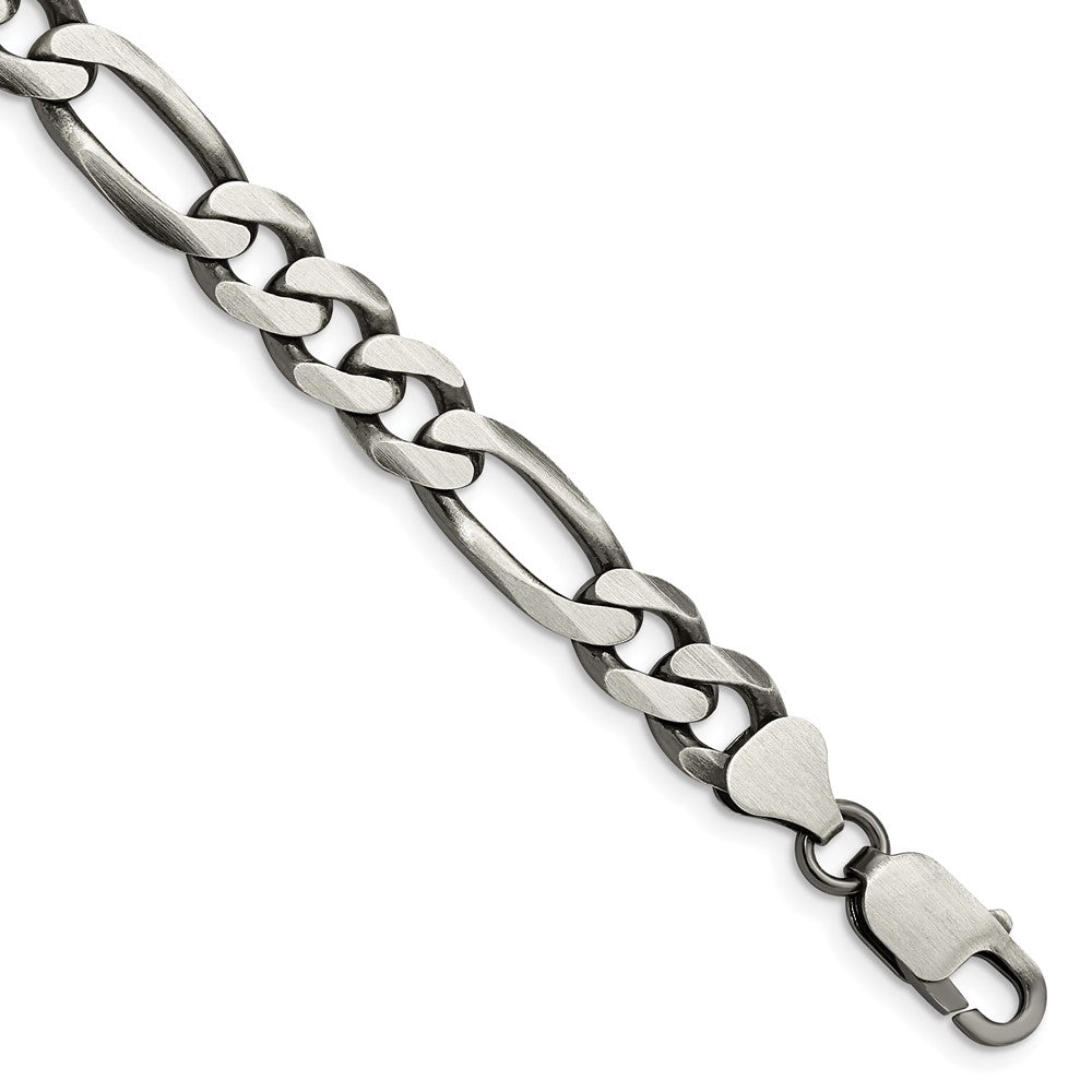 Sterlingsilber Antikisiert 7.75mm Figaro Gliederarmband