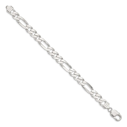 Sterlingsilber 9mm Figaro Gliederarmband