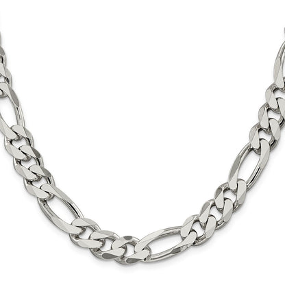Sterlingsilber 10.75mm Figaro Halskette