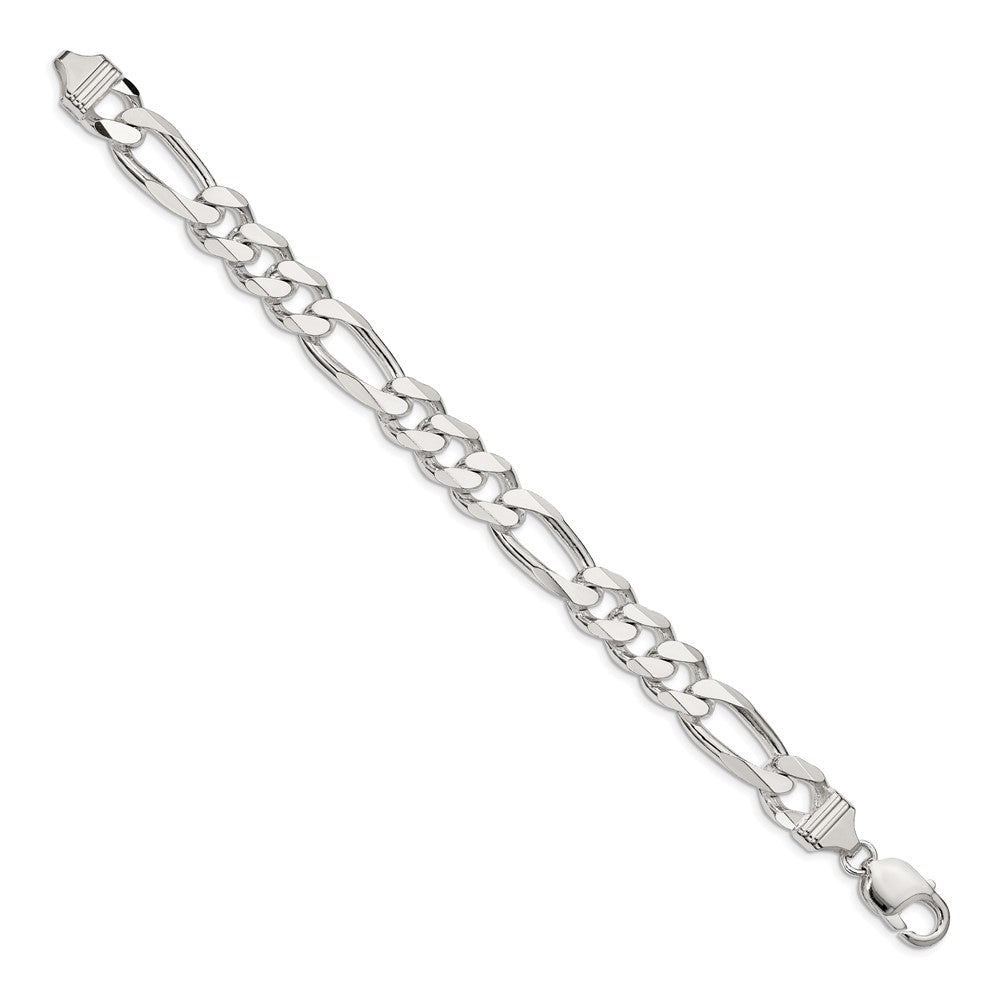 Sterlingsilber 10.75mm Figaro Gliederarmband