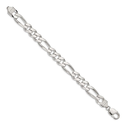 Sterlingsilber 10.75mm Figaro Gliederarmband