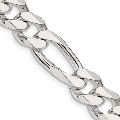 Sterlingsilber 10.75mm Figaro Halskette