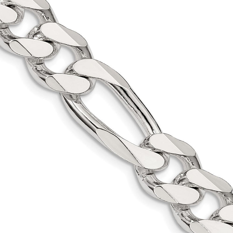 Sterlingsilber 10.75mm Figaro Halskette