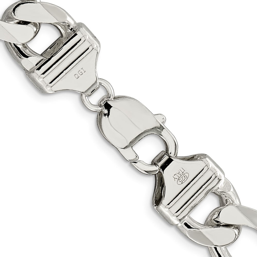 Sterlingsilber 13.5mm Figaro Halskette