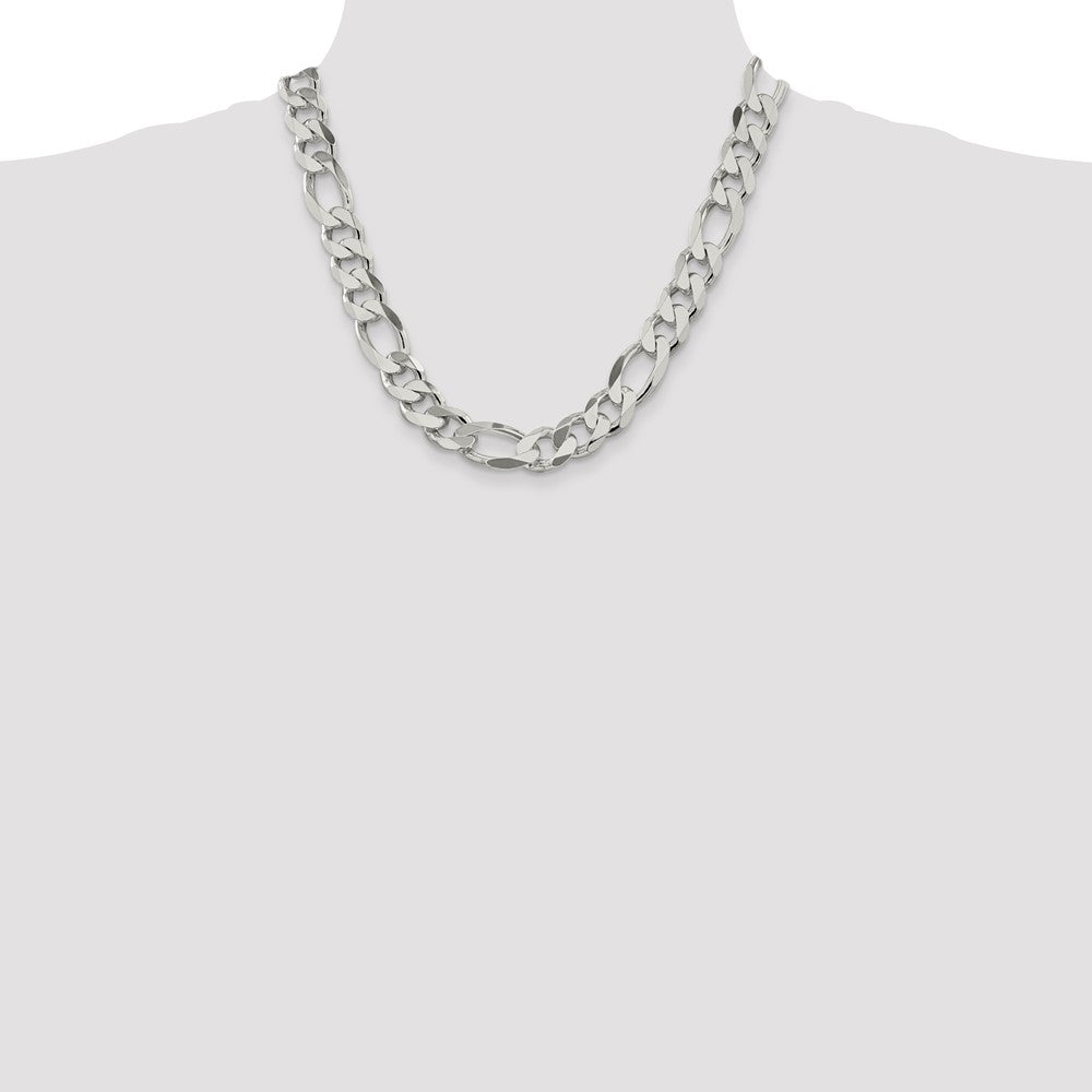 Sterlingsilber 13.5mm Figaro Halskette