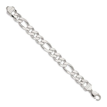 Sterlingsilber 13.5mm Figaro Gliederarmband
