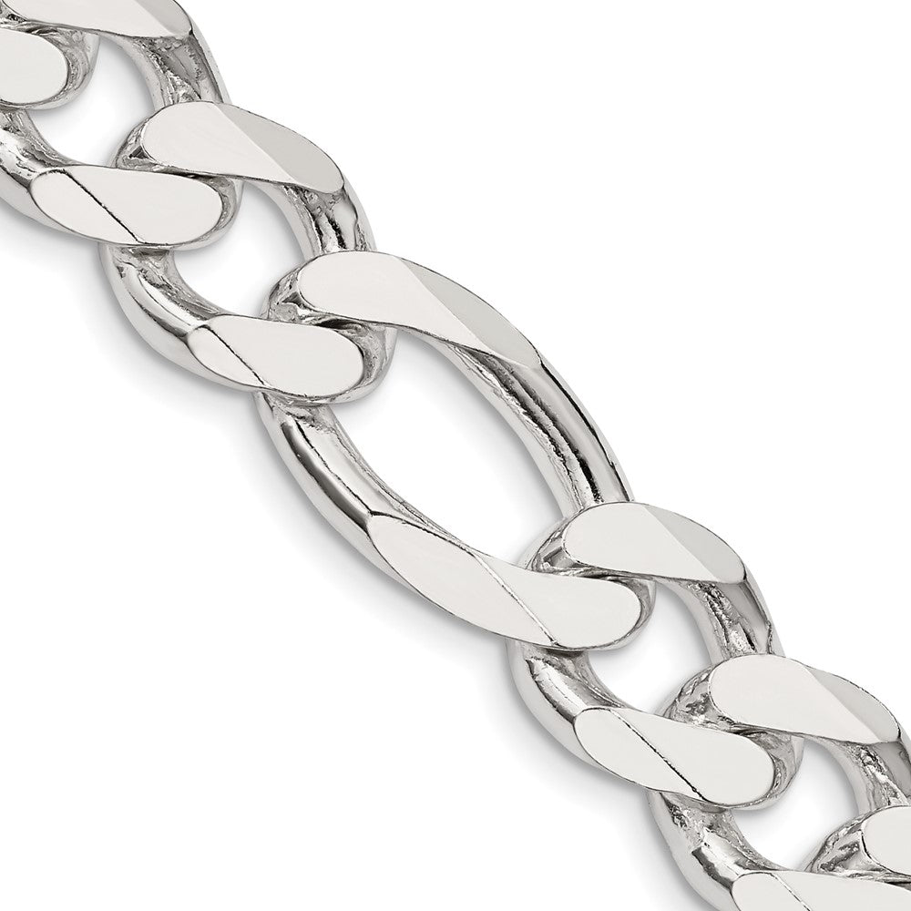 Sterlingsilber 13.5mm Figaro Halskette