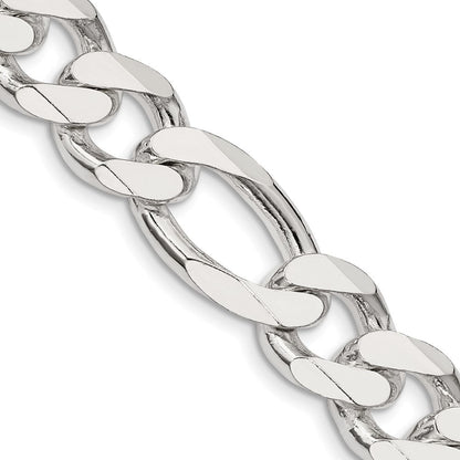 Sterlingsilber 13.5mm Figaro Halskette