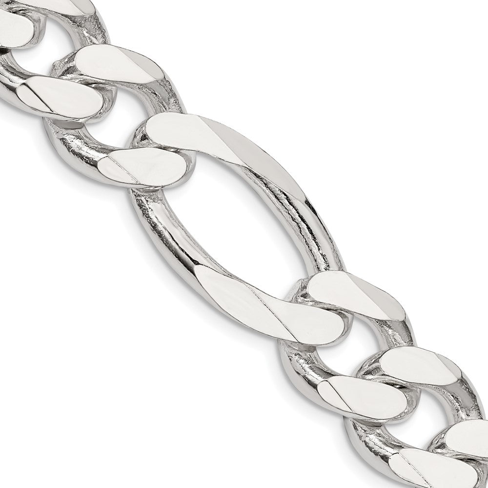 Sterlingsilber 15mm Figaro Halskette