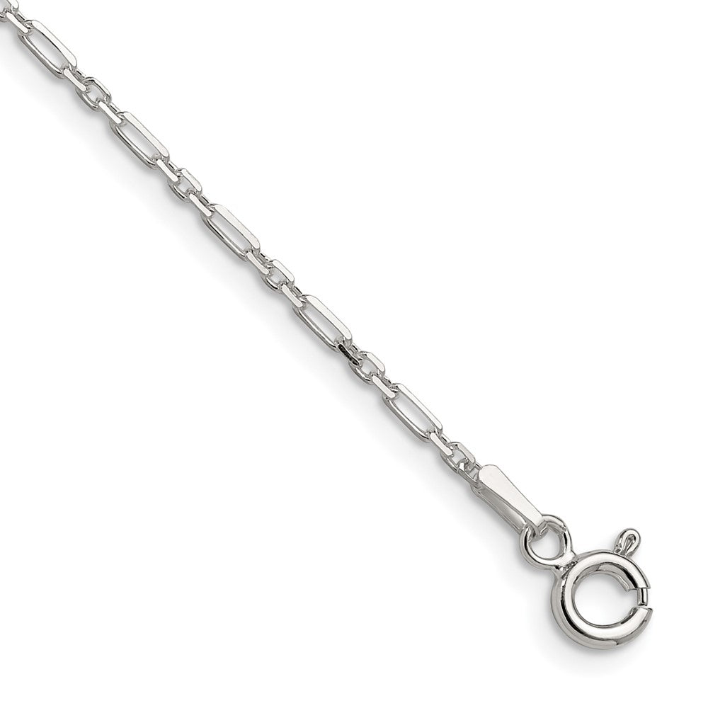 Sterlingsilber Diamantiert 1.75mm 3 Short Plus 1 Lang Ankerkette Glieder Kette