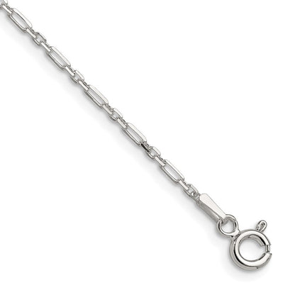 Sterlingsilber Diamantiert 1.75mm 3 Short Plus 1 Lang Ankerkette Glieder Kette