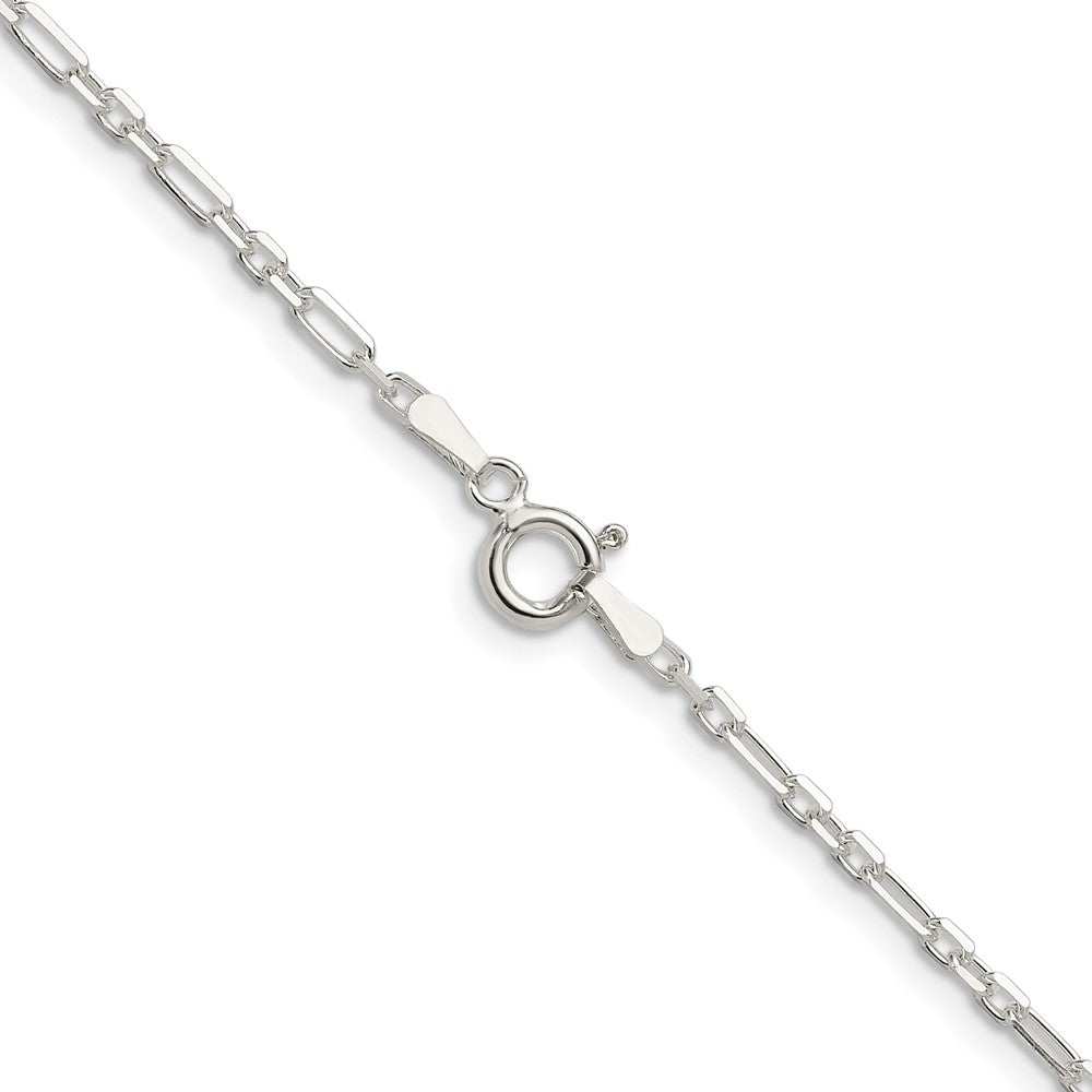 Sterlingsilber Diamantiert 2mm 3 Short Plus 1 Lang Ankerkette Glieder Kette