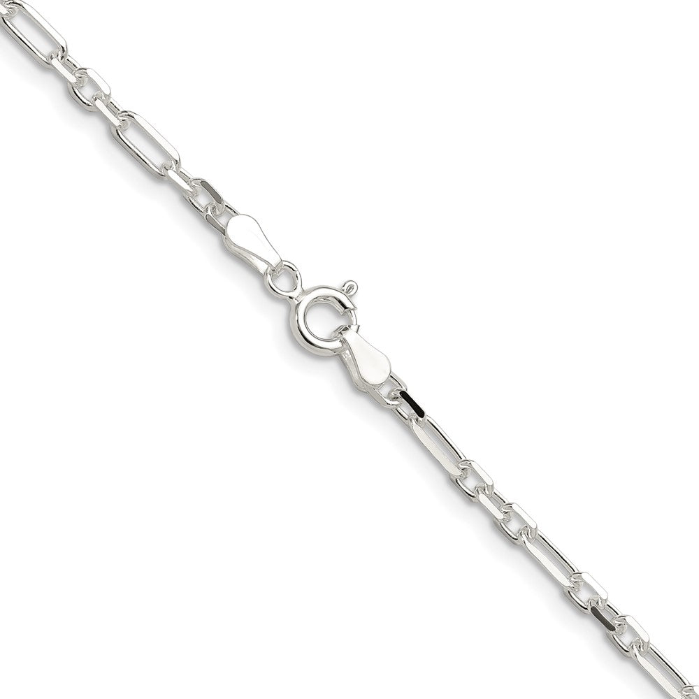 Sterlingsilber Diamantiert 3mm 3 Short Plus 1 Lang Ankerkette Glieder Kette