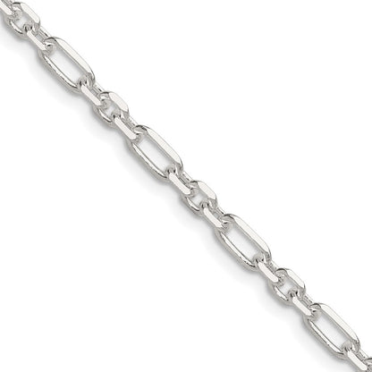 Sterlingsilber Diamantiert 4mm 3 Short Plus 1 Lang Ankerkette Glieder Kette