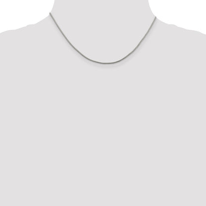 Sterlingsilber 1.25mm Diamantiert Rund Franco Halskette