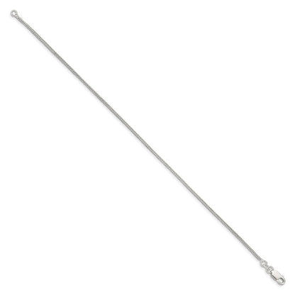 8 Zoll Sterlingsilber 1.25mm Diamantiert Rund Franco Gliederarmband
