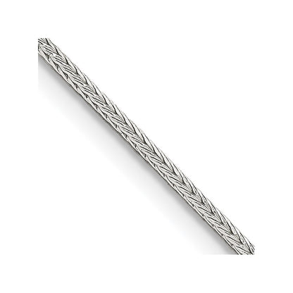 Sterlingsilber 1.25mm Diamantiert Rund Franco Halskette