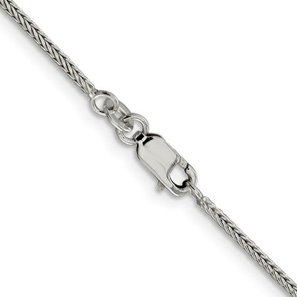 Sterlingsilber 1.45mm Diamantiert Rund Franco Halskette