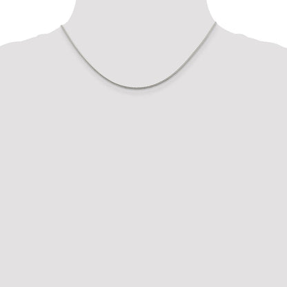 Sterlingsilber 1.45mm Diamantiert Rund Franco Halskette