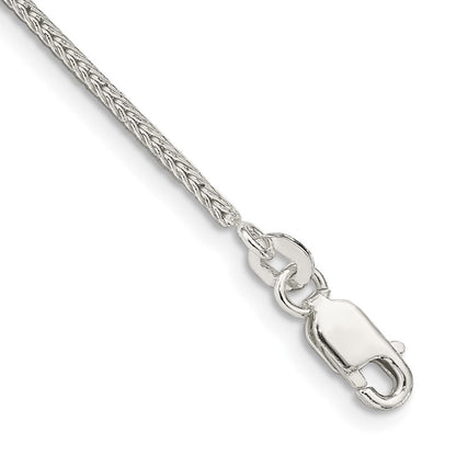Sterlingsilber 1.45mm Diamantiert Rund Franco Gliederarmband