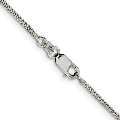 Sterlingsilber Rhodiniert 1.45mm Diamantiert Rund Franco Kette
