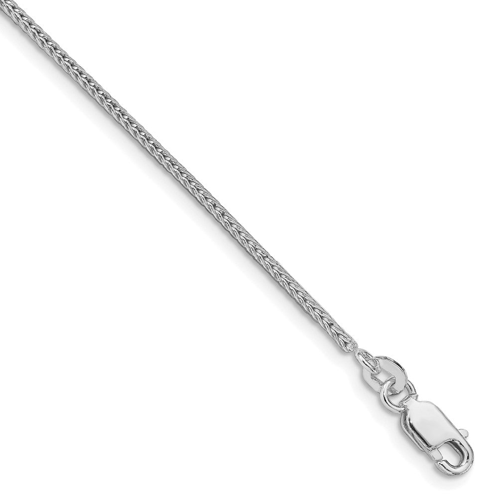 Sterlingsilber Rhodiniert 1.45mm Diamantiert Rund Franco Kette