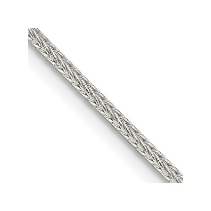 Sterlingsilber 1.45mm Diamantiert Rund Franco Halskette