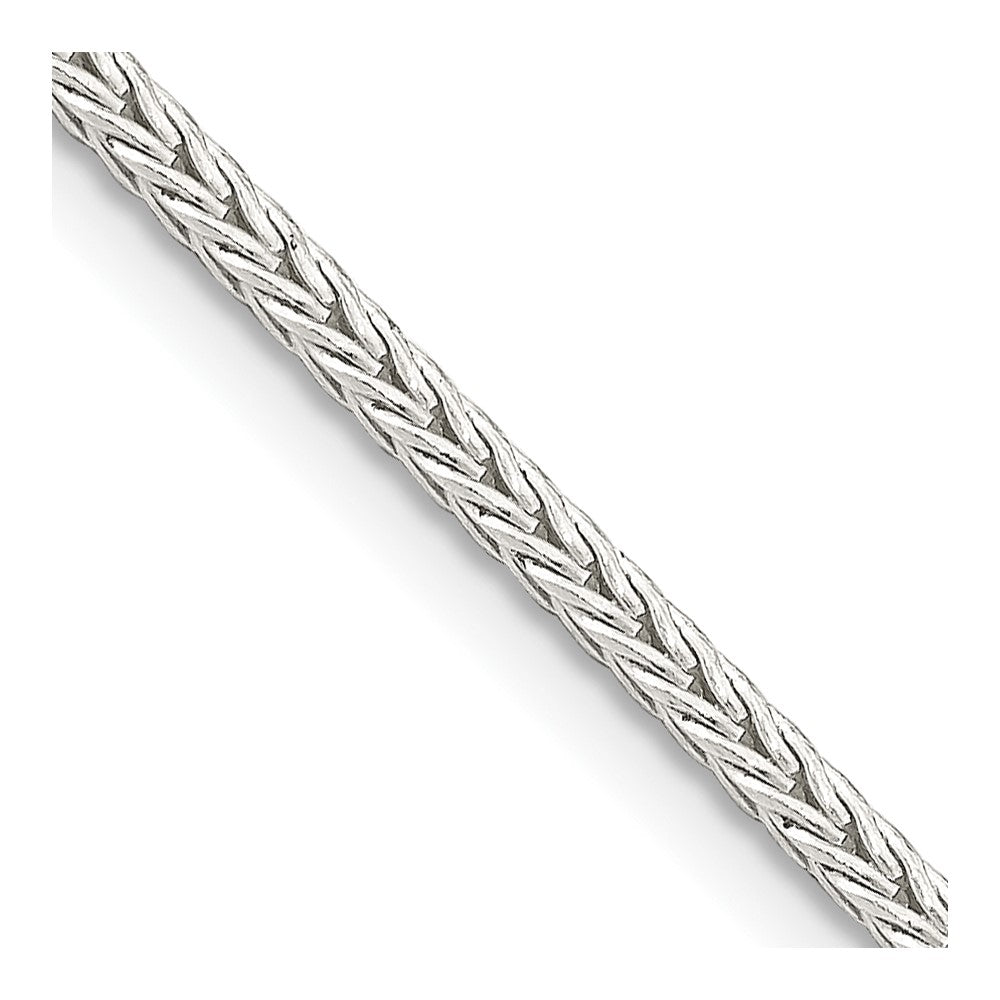Sterlingsilber 2mm Diamantiert Rund Franco Halskette