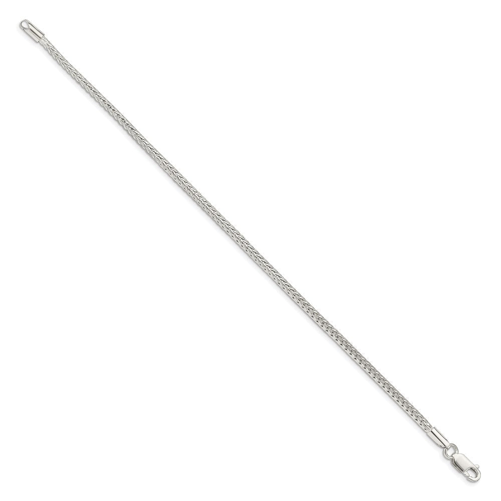 Sterlingsilber 2.5mm Diamantiert Rund Franco Gliederarmband