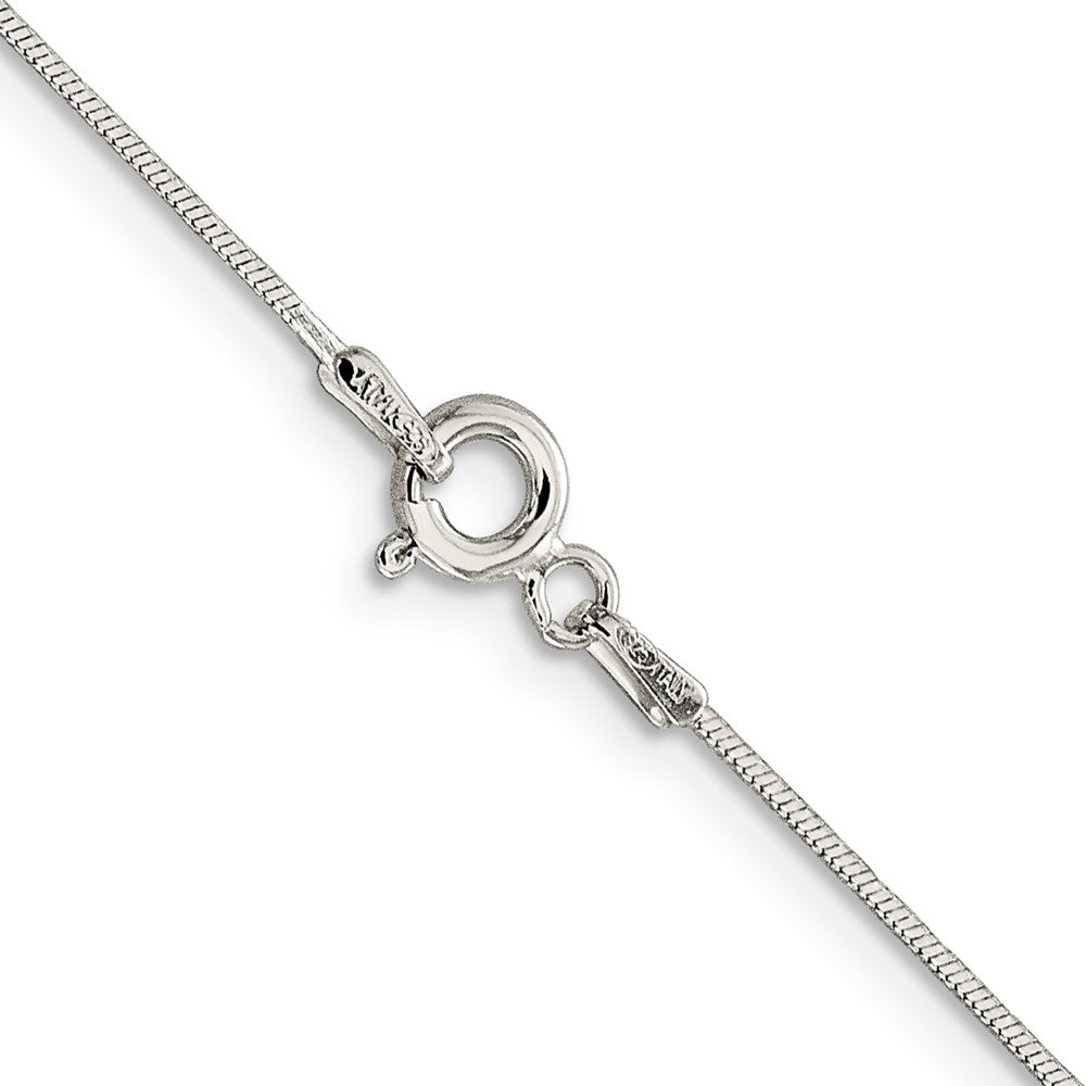 Sterlingsilber.85mm Diamantiert Schlange Halskette