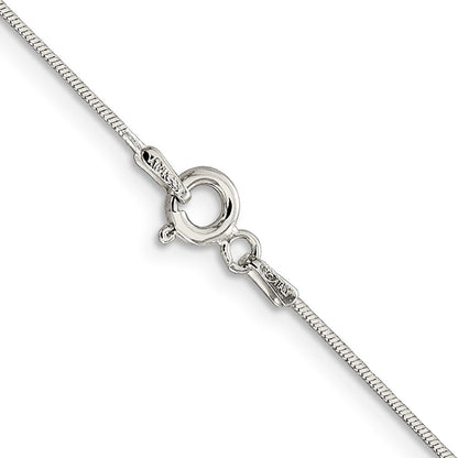 Sterlingsilber.85mm Diamantiert Schlange Halskette