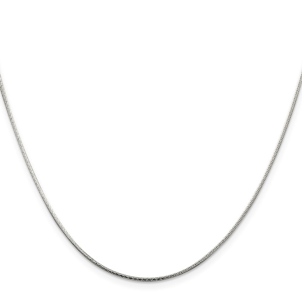 30 Zoll Sterlingsilber 1.25mm Diamantiert Schlange Halskette
