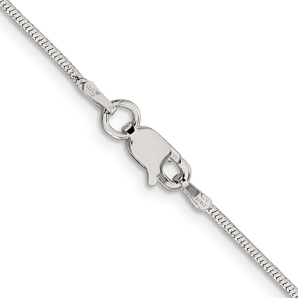 30 Zoll Sterlingsilber 1.25mm Diamantiert Schlange Halskette