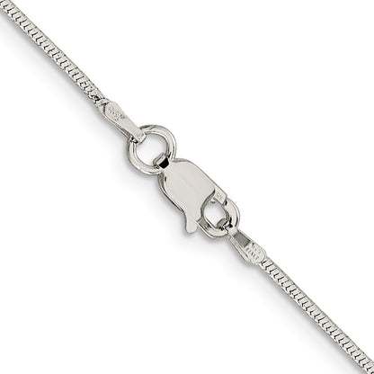 30 Zoll Sterlingsilber 1.25mm Diamantiert Schlange Halskette