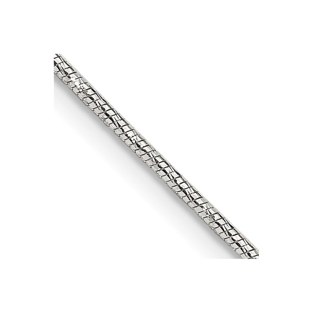30 Zoll Sterlingsilber 1.25mm Diamantiert Schlange Halskette