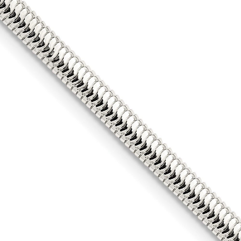 Sterlingsilber 3.5mm 6-sided Oval Schlange Halskette