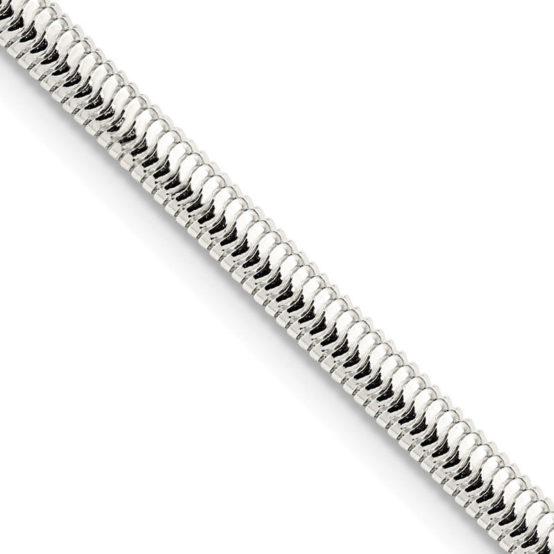 Sterlingsilber 3.5mm 6-sided Oval Schlange Halskette