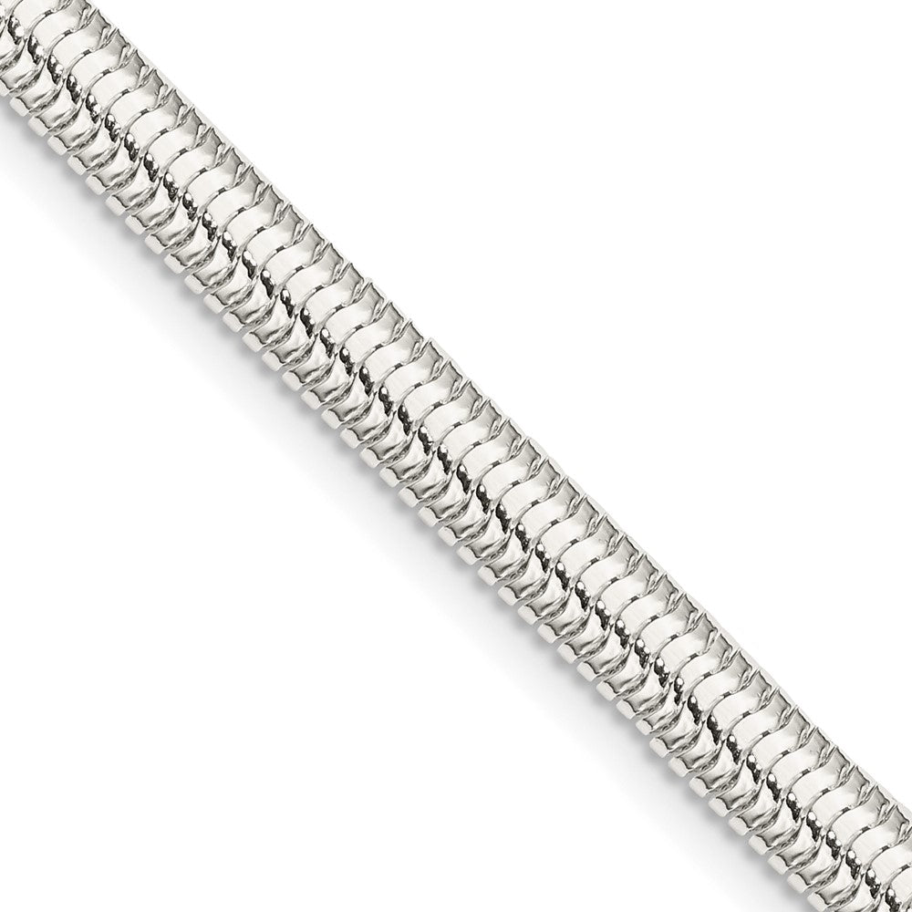 Sterlingsilber 5mm 6-sided Oval Schlange Halskette