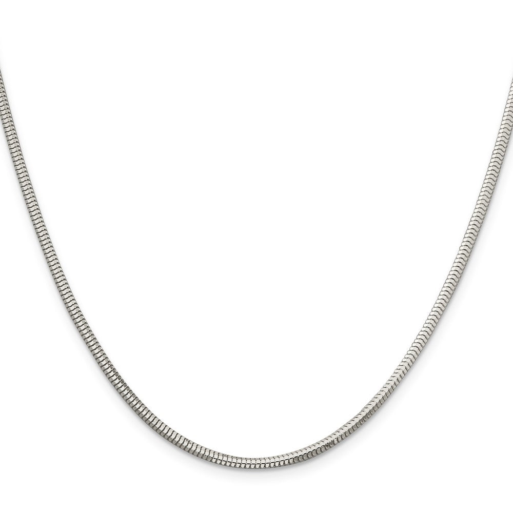 Sterlingsilber 2.5mm Diamantiert Schlange Halskette