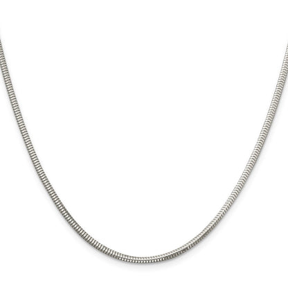 Sterlingsilber 2.5mm Diamantiert Schlange Halskette