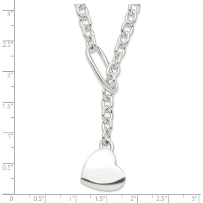 Sterlingsilber Herz Fantasieglieder Halskette