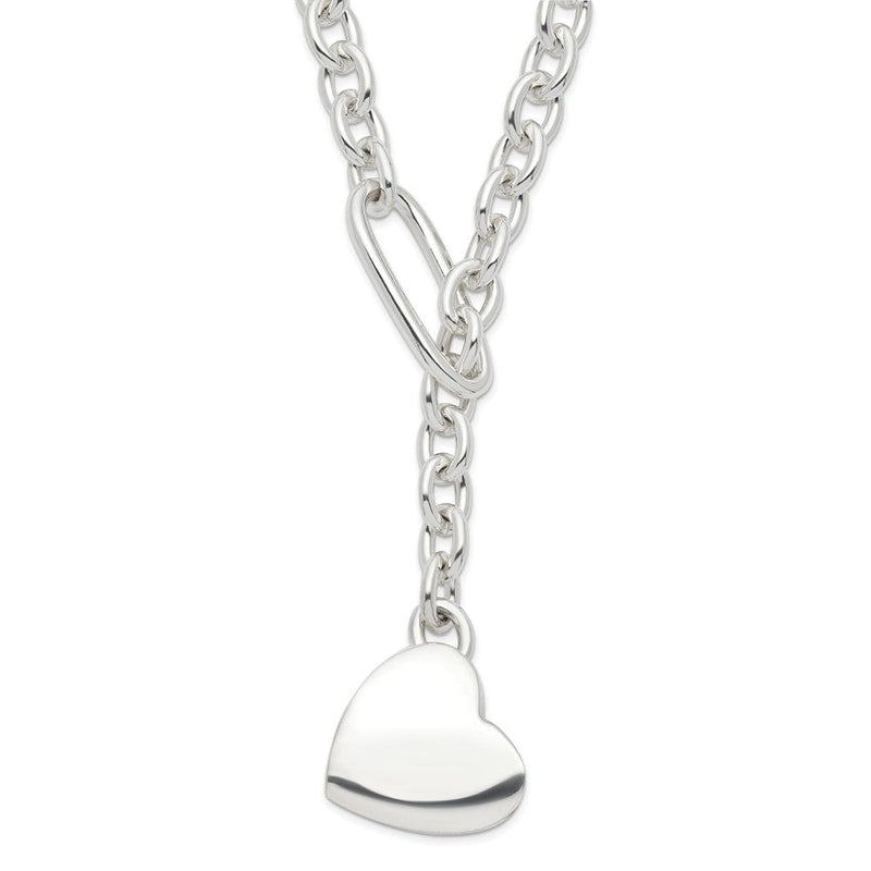 Sterlingsilber Herz Fantasieglieder Halskette