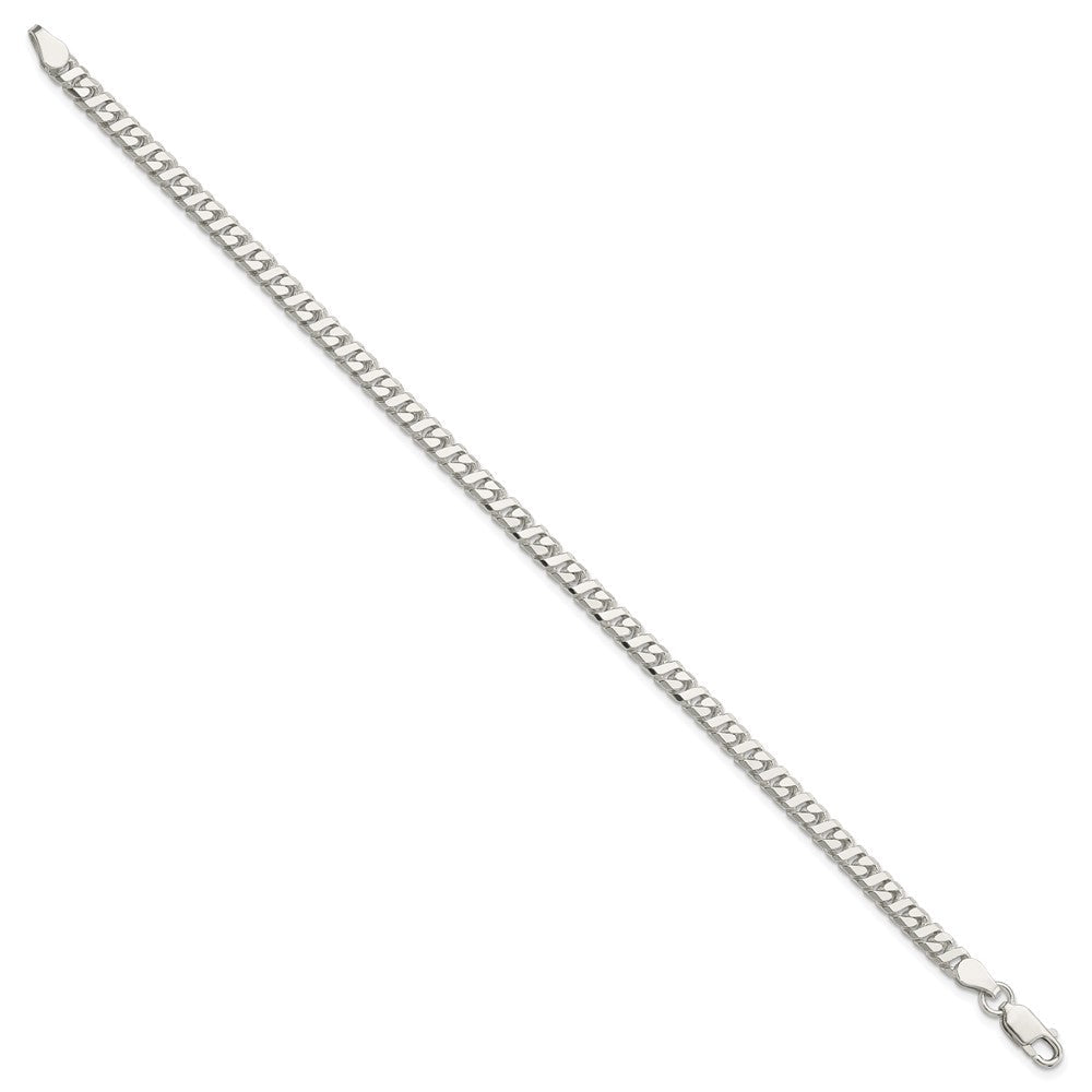 Sterlingsilber 4.25mm Fantasie Flach Glieder Gliederarmband