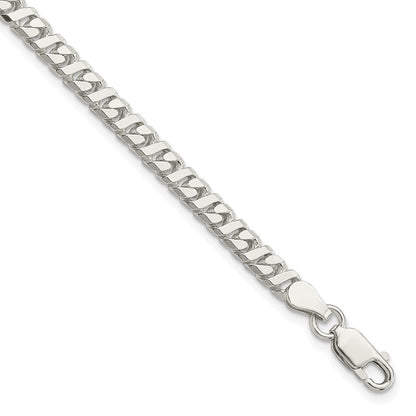 Sterlingsilber 4.25mm Fantasie Flach Glieder Gliederarmband