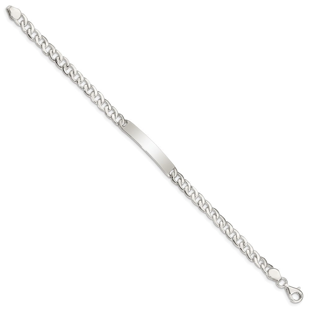 Sterlingsilber Baby Id Panzer Glieder Armband