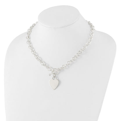 Sterlingsilber Gravierbar Herz Fantasieglieder Knebel Halskette