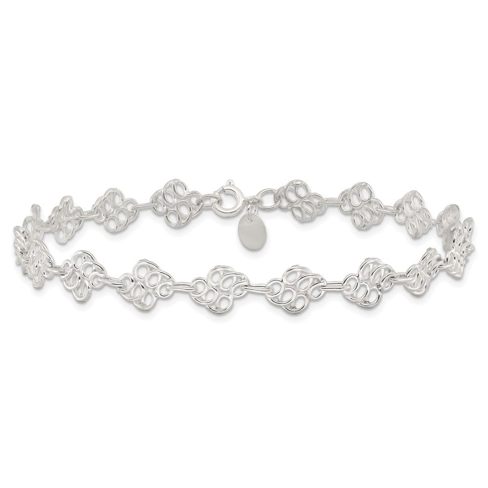Sterlingsilber Fantasie Poliert Gliederarmband