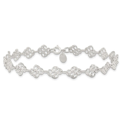 Sterlingsilber Fantasie Poliert Gliederarmband