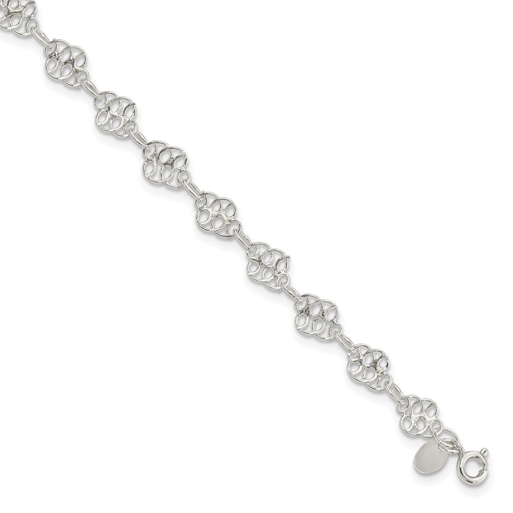 Sterlingsilber Fantasie Poliert Gliederarmband