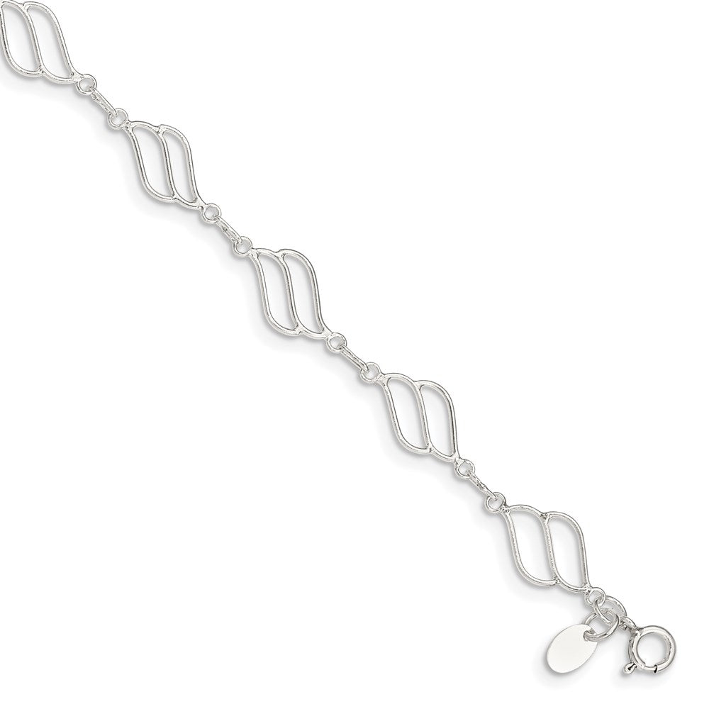 Sterlingsilber Fantasie Poliert Gliederarmband